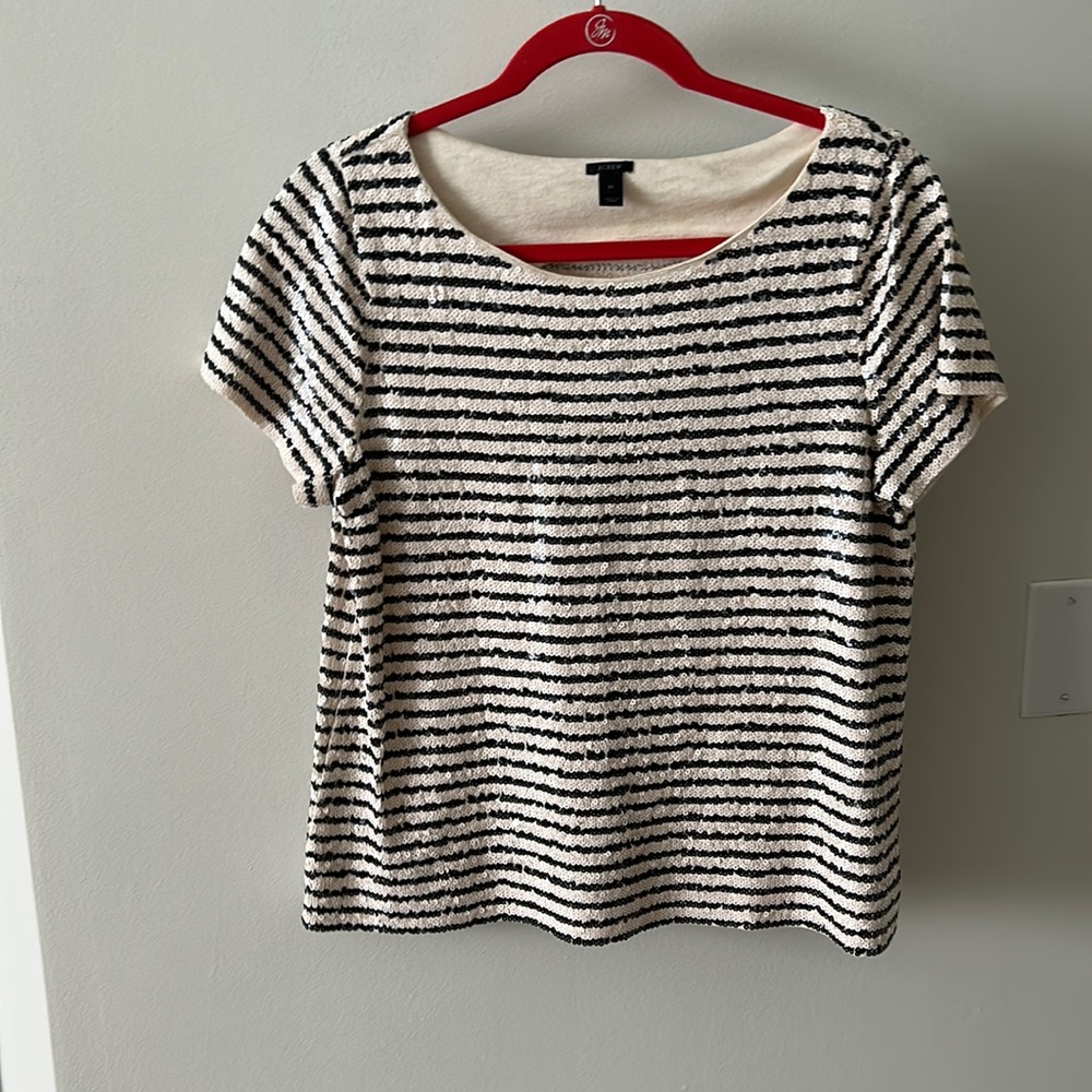 J Crew Sequin Top